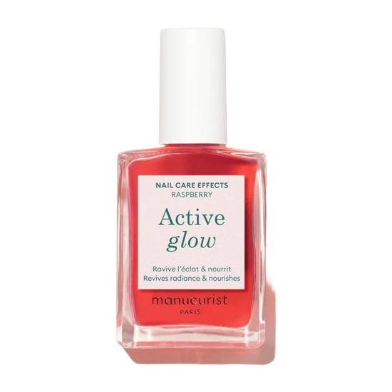 Manucurist Active Glow Nail Care Effects Raspberry 15ml
