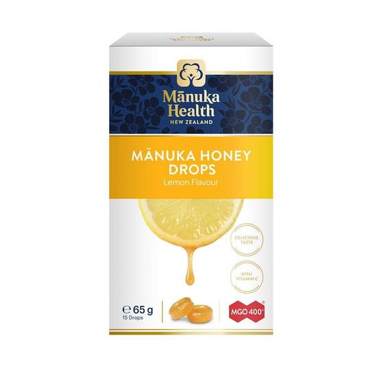Manuka Health MGO 400+ Manuka Honey Drops With Lemon 65g