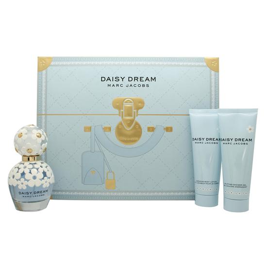 Marc Jacobs Daisy Dream Gift Set 50ml Eau De Toilette + 75ml Body Lotion + 75ml Shower Gel