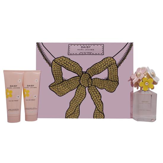 Marc Jacobs Daisy Eau So Fresh Gift Set 75ml Eau De Toilette + 75ml Body Lotion + 75ml Shower Gel