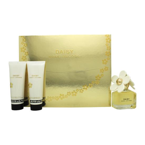 Marc Jacobs Daisy Gift Set 50ml Eau De Toilette + 75ml Body Lotion + 75ml Shower Gel
