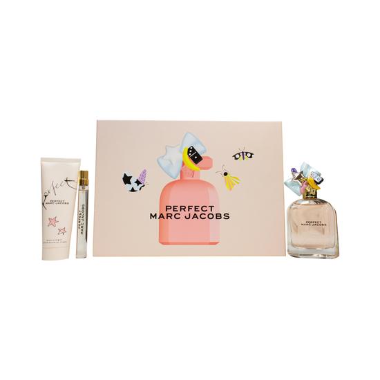 Marc Jacobs Perfect Gift Set 100ml Eau De Parfum + 75ml Body Lotion + 10ml Eau De Parfum