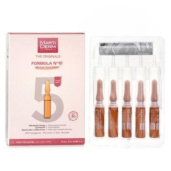 Martiderm The Originals Formula No10 HD Colour Touch Ampoules SPF 30 5x 2ml
