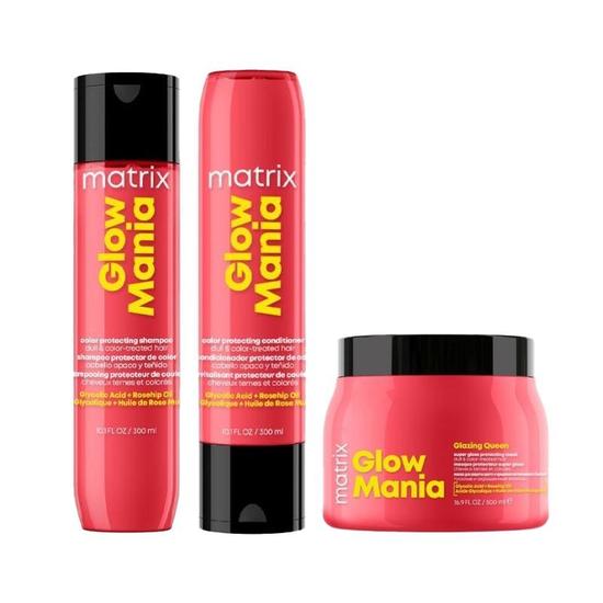 Matrix Glow Mania Duo Colour Protecting Shampoo, Conditioner & Mask