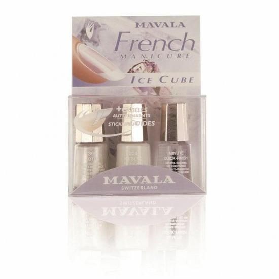 mavala natural french manicure ice cube set