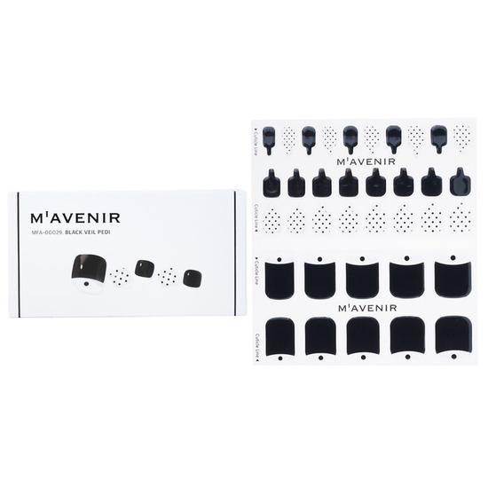 Mavenir Nail Sticker Black Veil Pedi