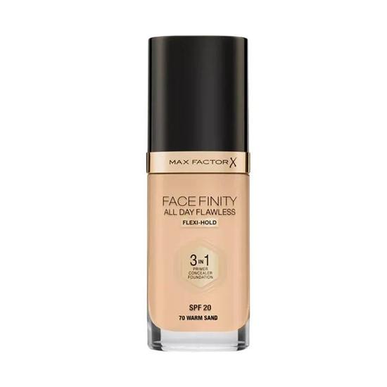 Max Factor Facefinity All Day Flawless 3 In 1 Primer Concealer Foundation 30 ml / 100 Sun Tan