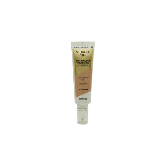 Max Factor Miracle Pure Skin-Improving Foundation SPF 30 80 Bronze 30ml