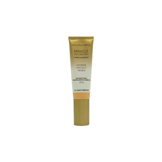 Max Factor Miracle Touch Second Skin Foundation SPF 20 4 Light Medium