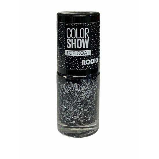 Maybelline Colour Show Top Coat Rocks Nail Polish 337 Black Magic