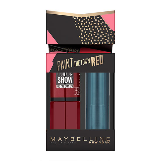 Maybelline Paint The Town Red Make Up Gift Set