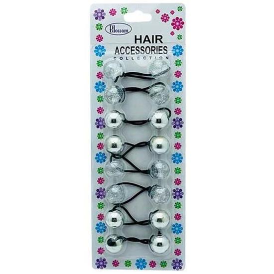 Mayfair Blossom Hair Accessories Collection Ponytailer PPP11SIL Assorted