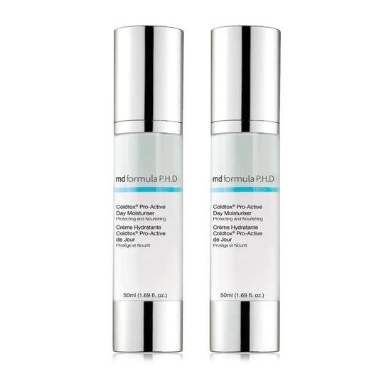 MD Formula Anti-Ageing Coldtox Pro-Active Day Moisturiser Twin Value Savings Pack
