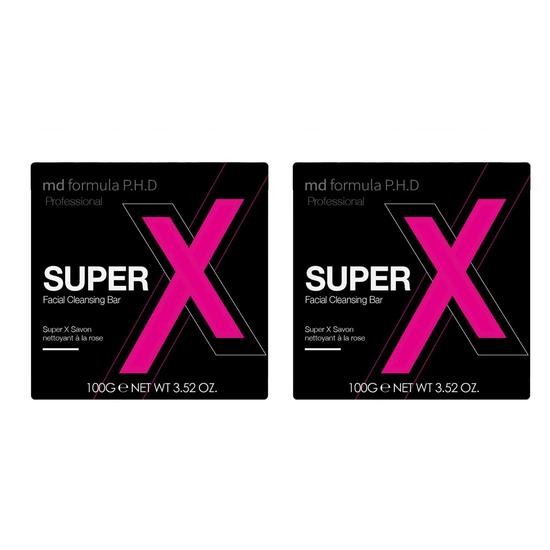 MD Formula Super X Facial Cleansing Bar Duo Pack