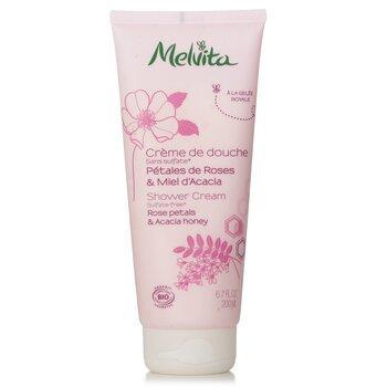 Melvita Rose Petals & Acacia Honey Shower Cream 200ml