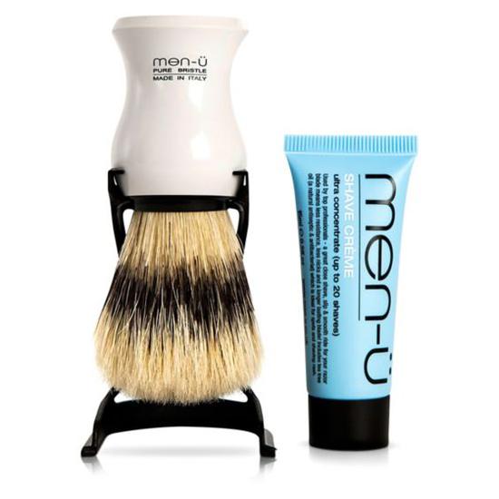 men u Barbiere Shave Brush & Stand White