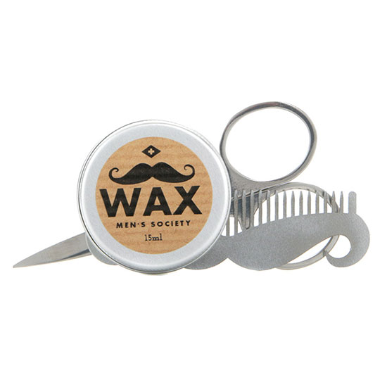 Men's Society Moustache Grooming Kit