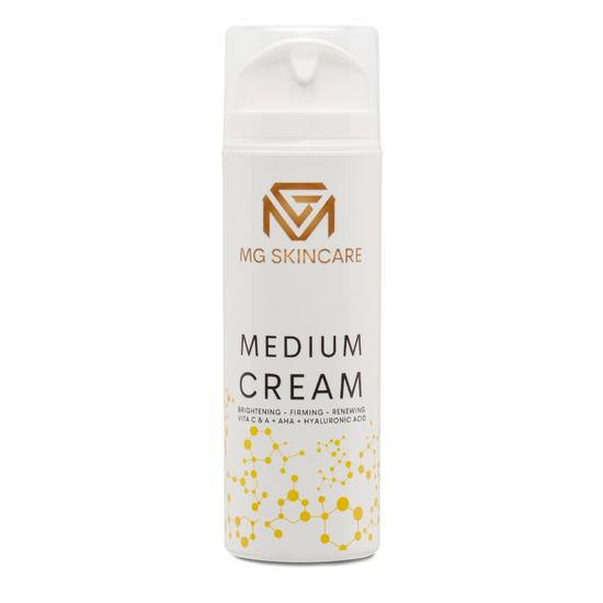MG Skincare Medium Face Cream With Retinol Vitamin C & Hyaluronic Acid 100ml