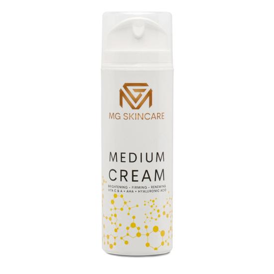 MG Skincare Medium Face Cream With Retinol Vitamin C & Hyaluronic Acid 150ml
