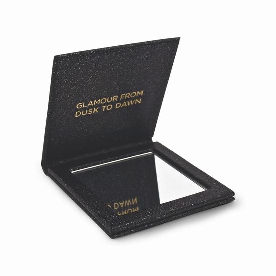 Michael Kors Black Glitter Mini Hand Mirror Missing Box