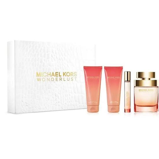 Michael Kors Gorgeous Eau De Parfum 100ml Gift Set + Body Lotion 100ml + S/Gel 100ml + Eau De Parfum 10ml