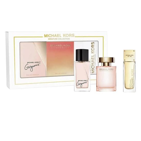 Michael Kors Miniatures Eau De Parfum Women s Perfume Gift Set Gorgeous Wonderlust Sexy Amber 3 x 5ml