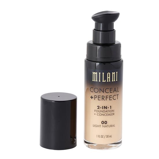 Milani Conceal & Perfect 2 In 1 Foundation & Concealer 00 Light Natural