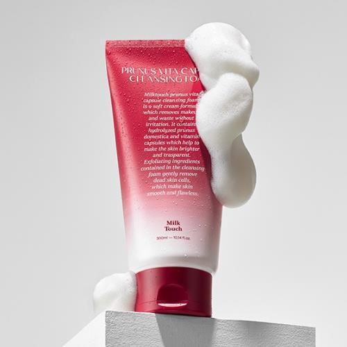 Milk Touch Prunus Vita Capsule Cleansing Foam 300ml