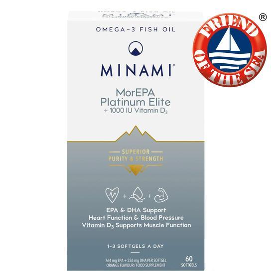 MINAMI MorEPA Platinum Elite + Vitamin D3 Softgels
