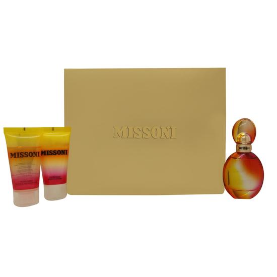 Missoni Gift Set 50ml Eau De Toilette + 50ml Body Lotion + 50ml Shower Gel
