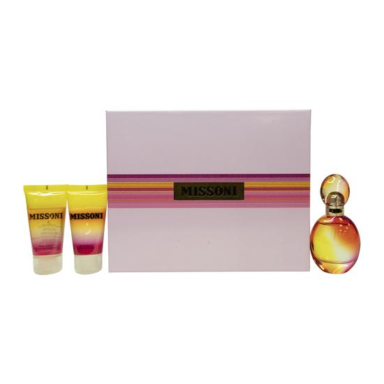 Missoni Gift Set 50ml Eau De Toilette + 50ml Body Lotion + 50ml Shower Gel