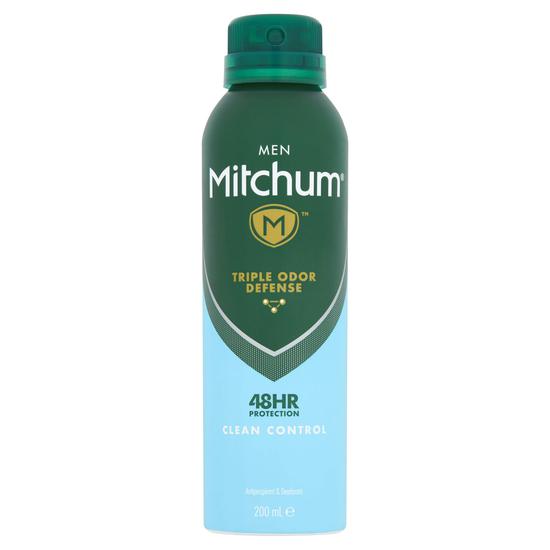 Mitchum Men Triple Odour Defence 48 Hour Protection Clean Control Antiperspirant & Deodorant 200ml