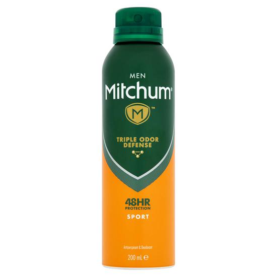 Mitchum Men Triple Odour Defence 48HR Protection Sport Antiperspirant & Deodorant 200ml