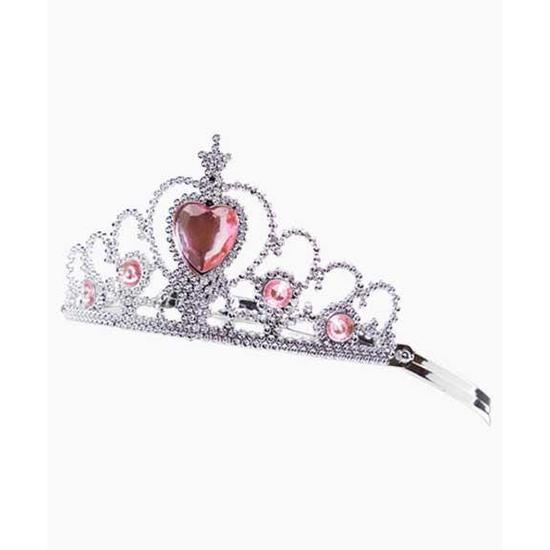Molly And Rose Plastic Tiara With Heart Gem