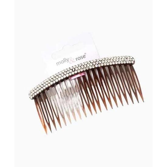 Molly And Rose Tort Side Comb With Diamante Stones 8348