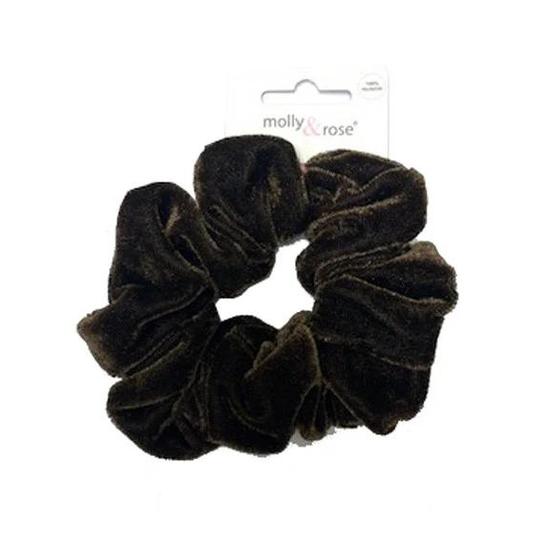 Molly And Rose Velvet Finish Polyester Brown Hair Grip 7687