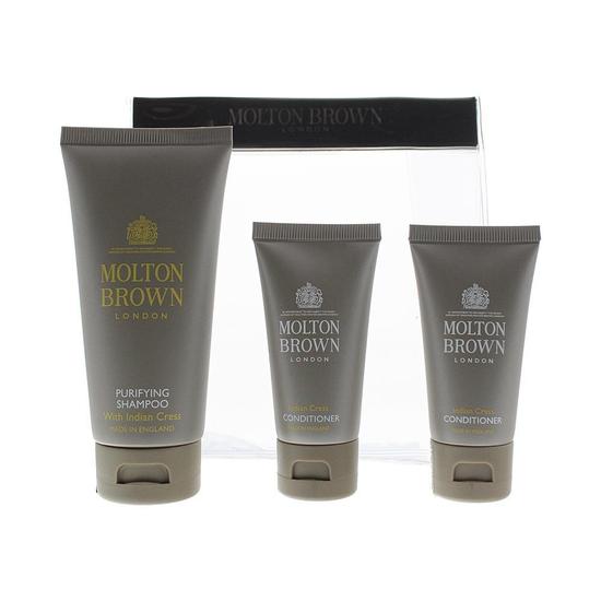 Molton Brown Indian Cress 3 Piece Gift Set: Shampoo 80ml Conditioner 30ml Conditioner 30ml 80ml