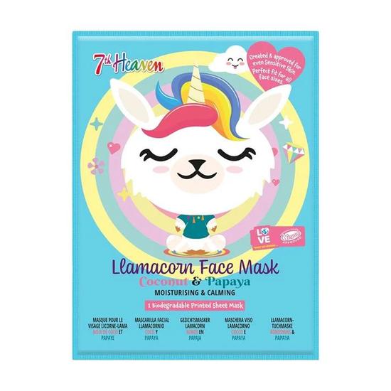 Montagne Jeunesse 7th Heaven Coconut & Papaya Llamacorn Face Mask 1 Sheet Mask