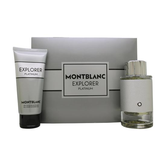 Montblanc Explorer Platinum Gift Set 100ml Eau De Parfum + 100ml Shower Gel + 7.5ml Eau De Parfum