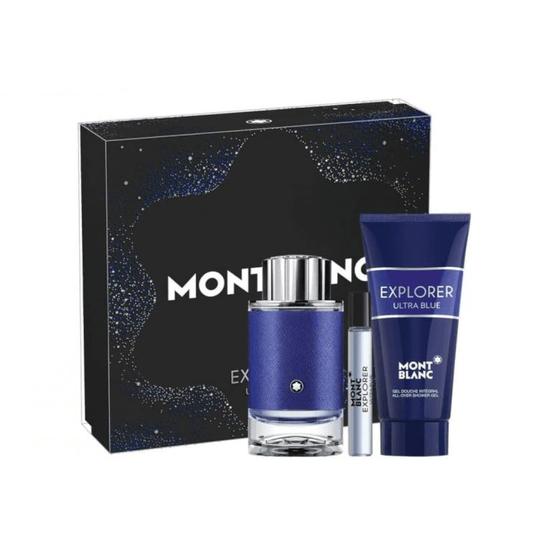 Montblanc Explorer Ultra Blue Gift Set 100ml Eau De Parfum-S, 100ml Shower Gel & 7.5ml Eau De Parfum-S