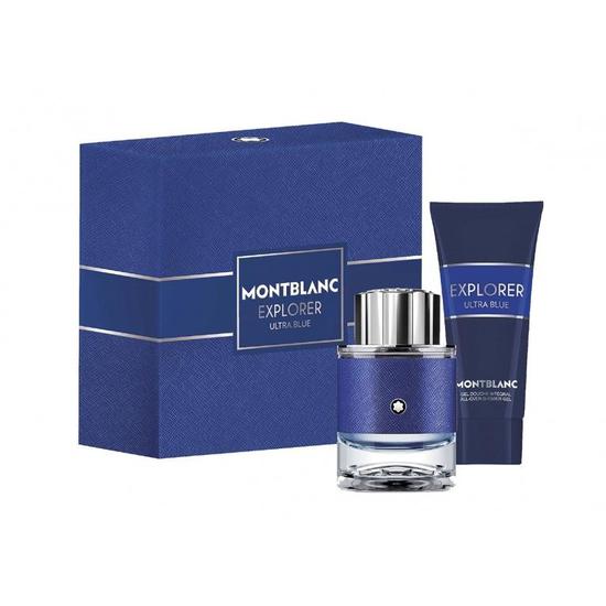 Montblanc Explorer Ultra Blue Gift Set 60ml Eau De Parfum Spray & 100ml Shower Gel