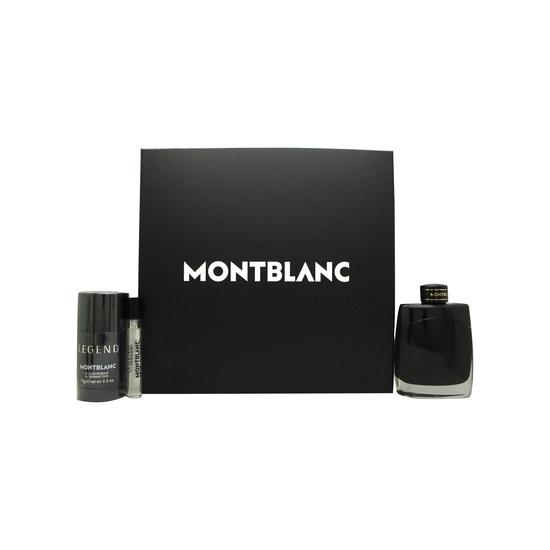 Montblanc Legend Eau De Parfum Gift Set 100ml Eau De Parfum + 75g Deodorant Stick + 7.5ml Eau De Parfum