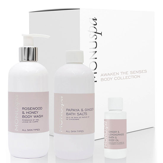 Monuskin Spa Awaken The Senses Ladies Body Collection & Bag