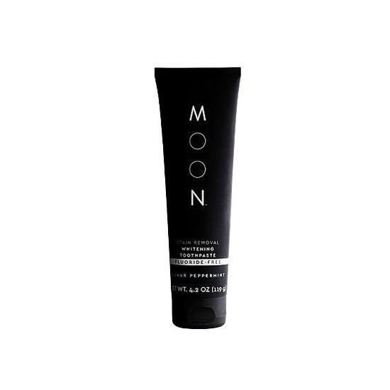 Moon Oral Care Stain Removal Fluoride-Free Whitening Toothpaste Lunar Peppermint