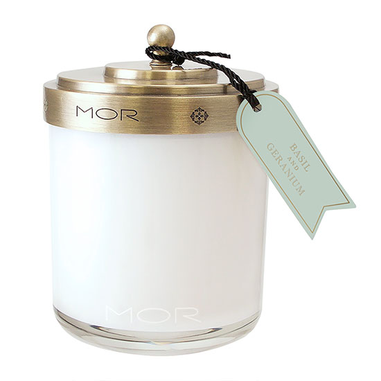 MOR Fragrant Candle Basil & Geranium