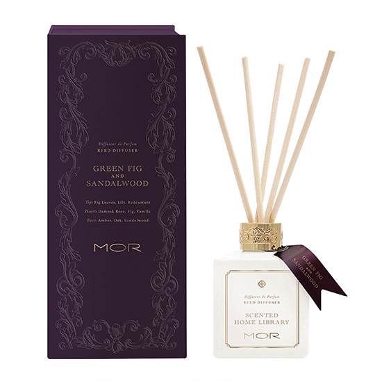 MOR Scented Home Library Green Fig & Sandalwood Reed Diffuser