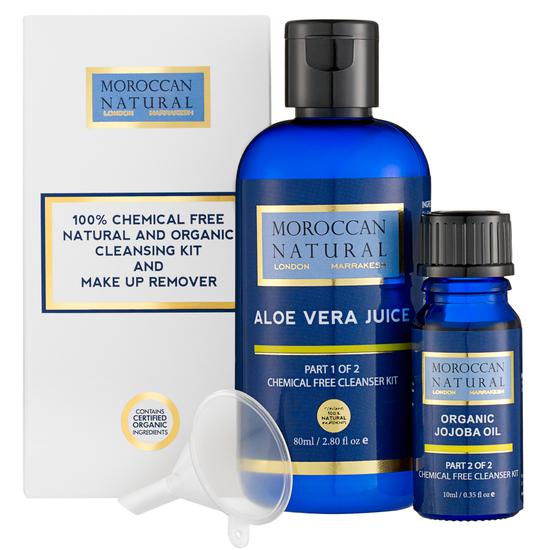 Moroccan Natural Organic 100% Chemical Free Natural & Organic Cleansing Kit & Makeup Remover