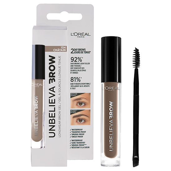 L'Oreal Paris Unbelieva Brow Long Lasting Brow Gel 104-Brown