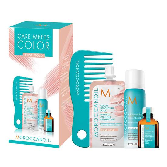 Moroccanoil Care Meets Colour Rose Gold Bundle