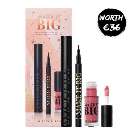 Morphe Make It Big Mascara, Eyeliner & Lip Trio Gift Set